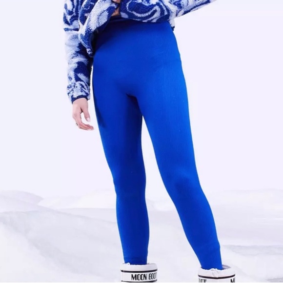 NWT ASOS Ski Thermal Base Layer Leggings, royal blue- size Medium - Picture 7 of 7